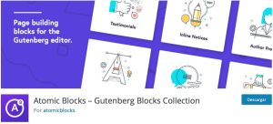Plugin Atomic Blocks for Gutenberg